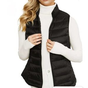 Love Tree Ultra Light Packable Women’s Vest - Black - Med - like new